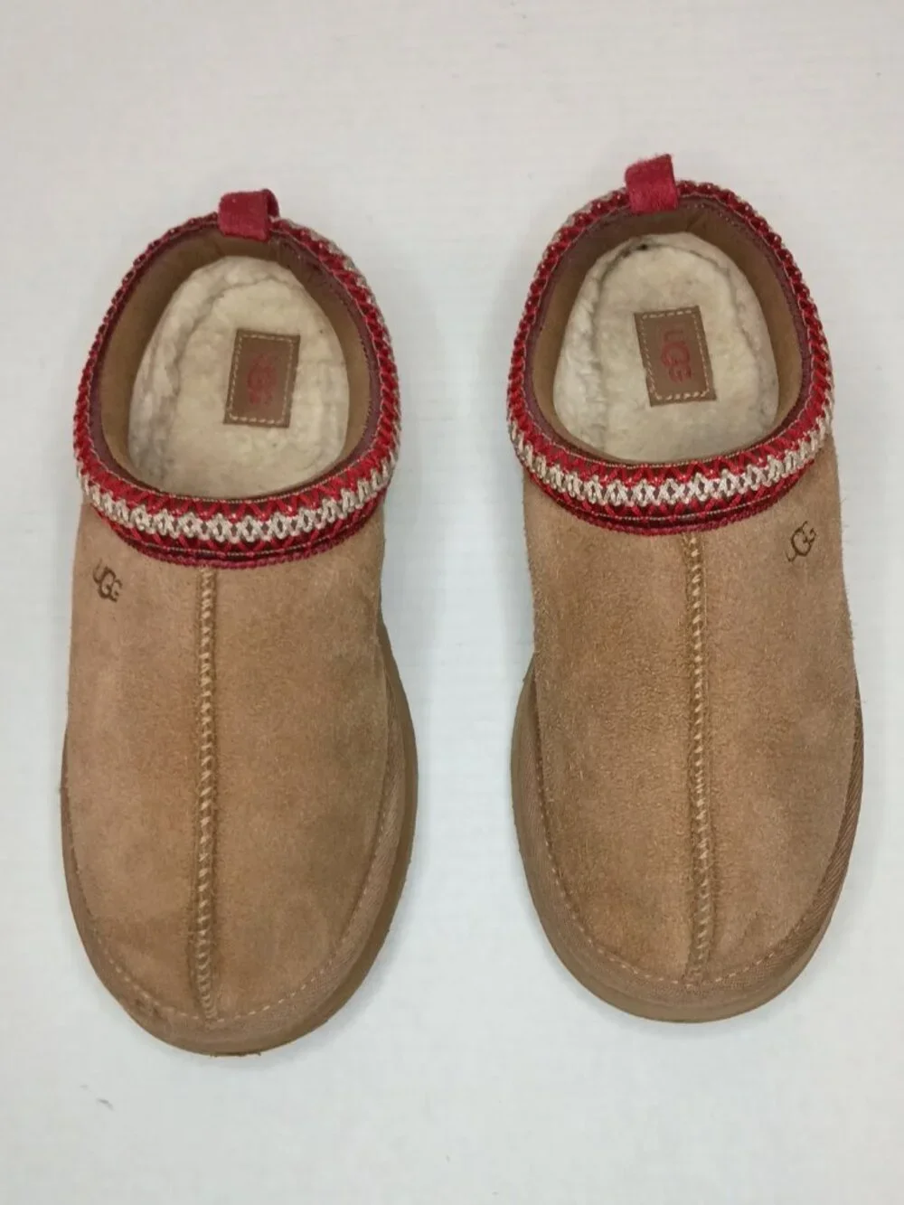 UGG Kids Tazz Platform Slipper Chestnut Size 5Y Fits Women 7